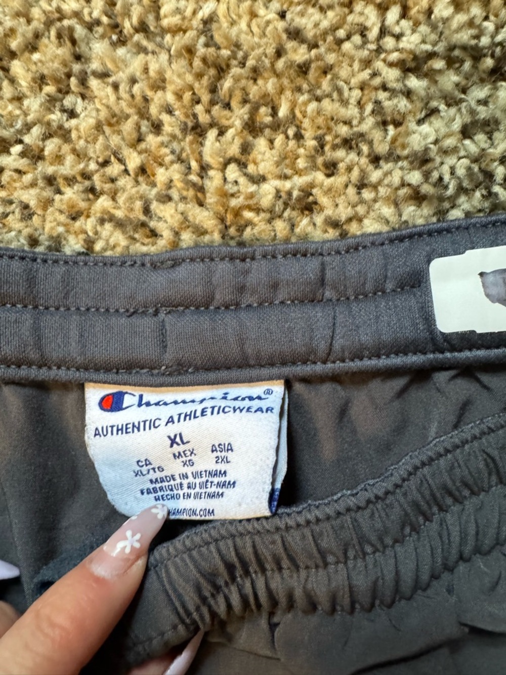 Champion Men's Dark Gray Pants - Picture 2 of 2